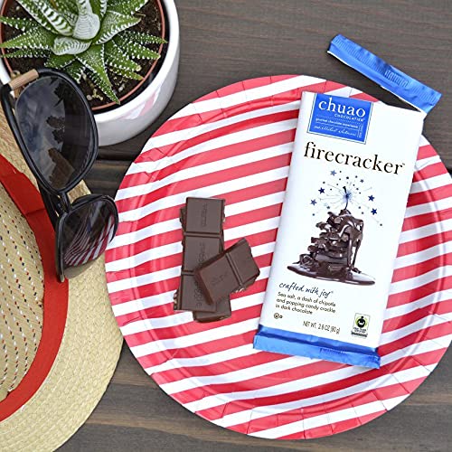 Chuao Chocolatier Firecracker Dark Chocolate Bars | Gourmet Chocolate Sea Salt Chipotle Artisan European No Preservatives | For Gift Baskets Christmas Valentines Day Gifts for Women Men Birthday