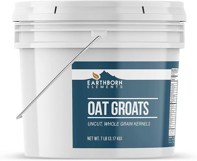 Earthborn Elements Oat Groats (1 Gallon) Good Source of Iron &amp Fiber Always Pure