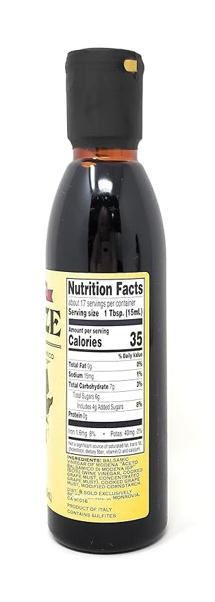 Glaze With Aceto Balsamico Di Modena IGP Product of Italy Net 8.45 Fl Oz (250ml) - Pack of 2
