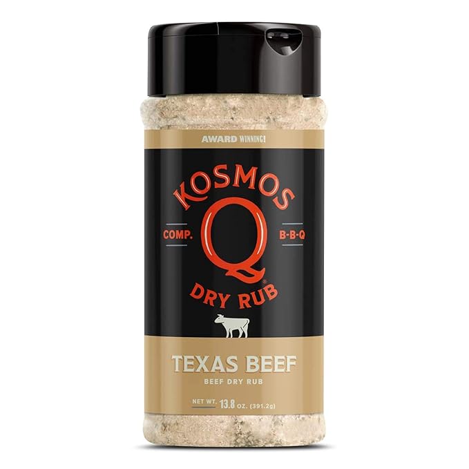 Kosmos Q BBQ Grill Spices and Seasonings Set - 8 Flavor Variety BBQ Rub Seasoning Gift Set for Barbecues Grilling and Smoking - Dry Rub Shakers Include Cow Cover Dirty Bird SPG and More