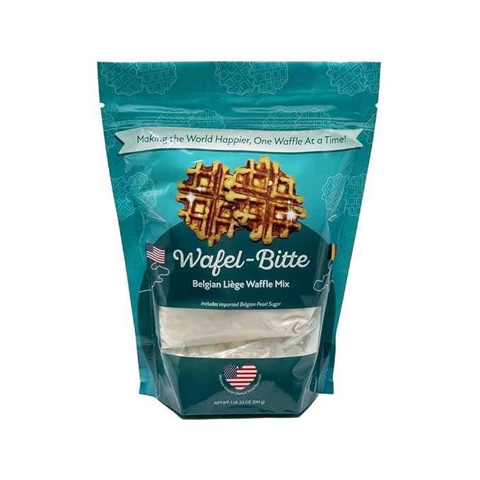 Wafel-Bitte Belgian Liege Waffle Mix with Imported Belgian Pearl Sugar - 19.2 Ounce (Pack of 1)