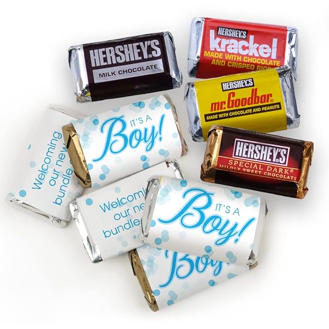105pcs It's a Boy Candy Blue Baby Shower Chocolate (1.75 lbs - approx. 105pcs)