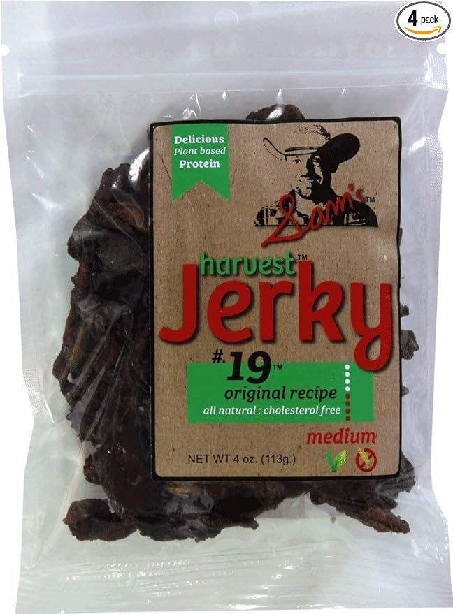 Sam's Harvest Jerky - Original Recipe 4 oz. Bag (Pack of 4)