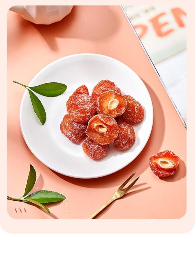 Dried Plums Ready To Eat Dried Fruits 500g/Can Half Preserved Plums Healthy Snacks Office Leisure Preserved Fruits Vegan and Snack Foods Snacks Gifts (1 can)