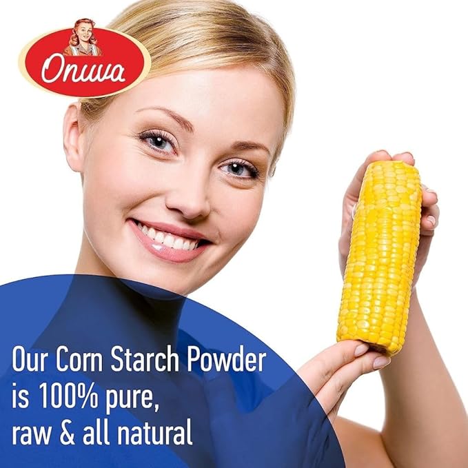 Onuva's Corn Starch (12 oz 340g) - Gluten Free - Vegan - Thickener For Sauces Soup &amp Gravy