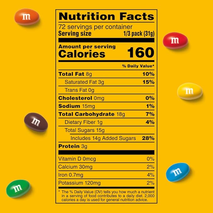 M&ampM’S Peanut Milk Chocolate Individually Wrapped Candy Share Size Bulk Chocolate Candy 78.48 Oz 24 Ct