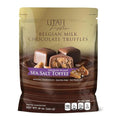 Utah Truffles Individually Wrapped Gourmet Smooth Truffles 16oz 34pieces (16 Ounce Sea Salt Toffee)