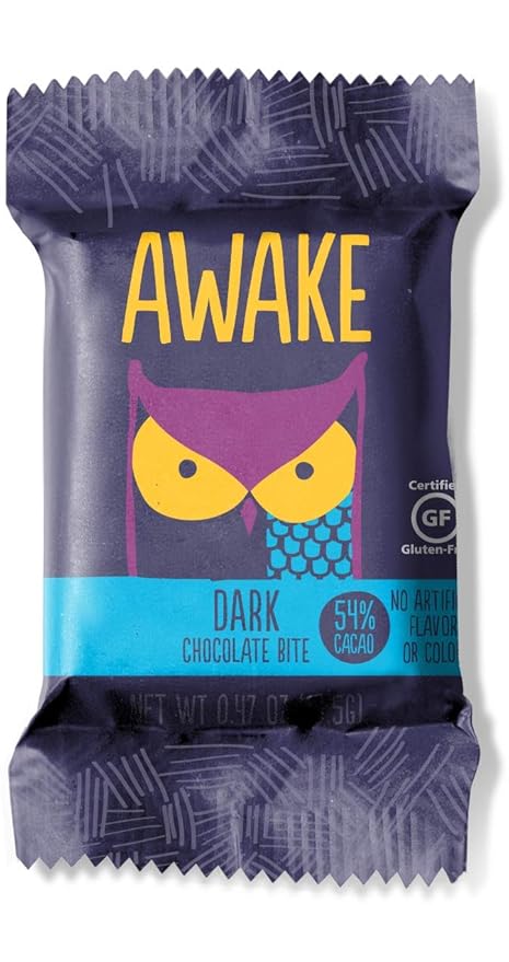 AWAKE Caffeinated Chocolate Energy Bites Dark Chocolate 30Count