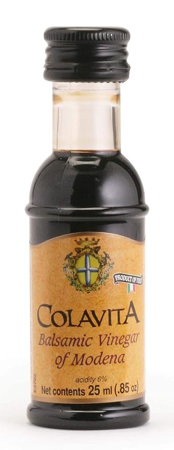 Colavita Mini Sizes - Balsamic Vinegar Pack of 80 (25ml each .85oz) Plastic Bottles