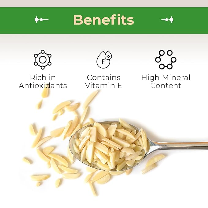 Sincerely Nuts – Raw Blanched Slivered Almonds | 3 Lb. Bag | Delicious Guilt Free Snack | Low Calorie Vegan Gluten Free | Gourmet Kosher Food | Source of Fiber Protein Vitamins and Minerals