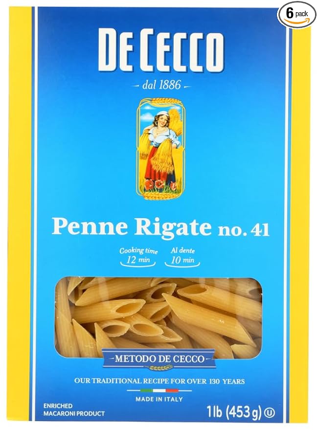 De Cecco Pasta Penne Rigate 16.0 OZ (Pack of 6)
