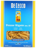 De Cecco Enriched Macaroni Product Penne Rigate No. 41 16 oz (pack of 6)
