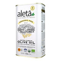 Aleta USDA Organic Greek Extra Virgin Olive Oil EU Certified Single Estate PDO Greece 1 Lt (33.8 oz.) Tin Kosher EK Pack of 1