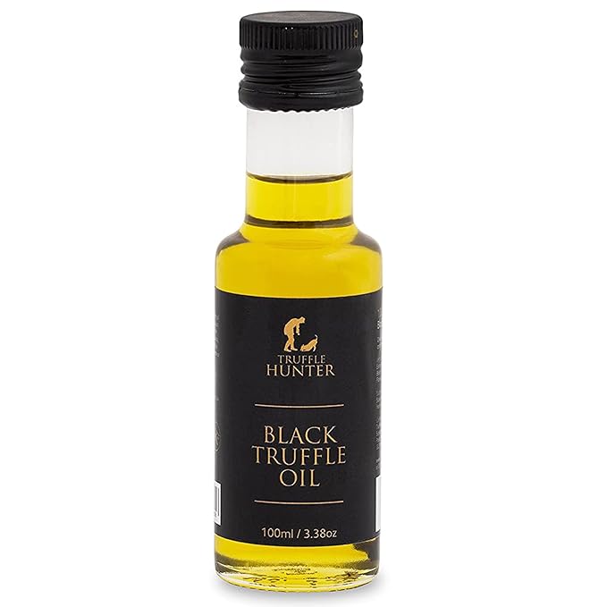 TruffleHunter - Black Truffle Oil - Extra Virgin Olive Oil for Cooking &amp Seasoning - 3.38 Oz