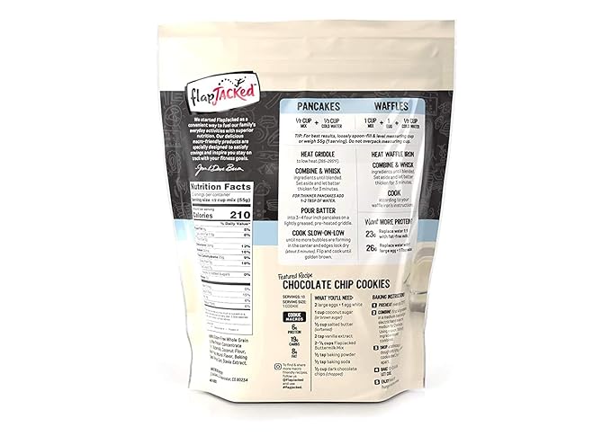 FlapJacked Gluten-Free Buttermilk Protein Pancake and Baking Mix 24 Oz (Pack of 4)