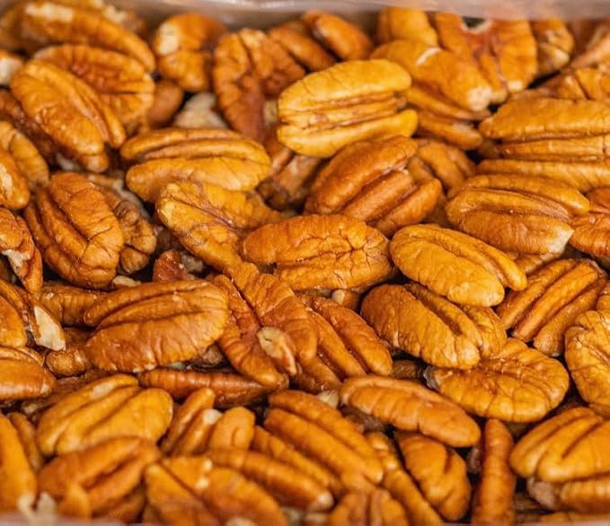 The Pecan Pantry 1 lb Fresh Premium Pecan Halves - U.S.A. Grown - Resealable Bag - Perfect for Baking Snacking and Cooking