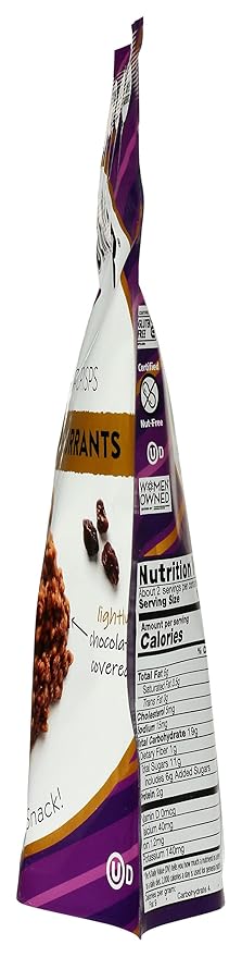Undercover Chocolate Quinoa Crisps - Milk Chocolate + Currants Quinoa Crisps | 8-Pack 2oz Bags | Gluten Free Nut-Free Allergen Friendly Kosher
