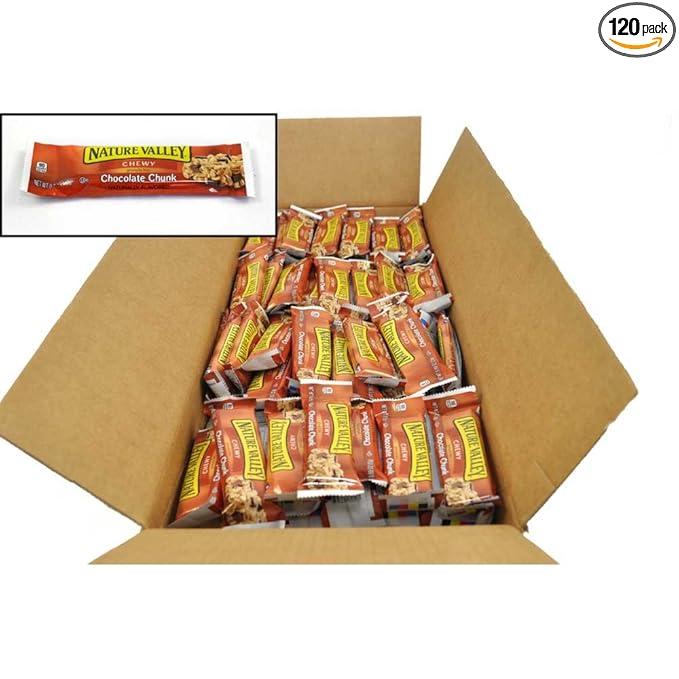 General Mills Nature Valley Chewy Granola Bar Chocolate Chip 1 Ounce Each -- 120 Per Case