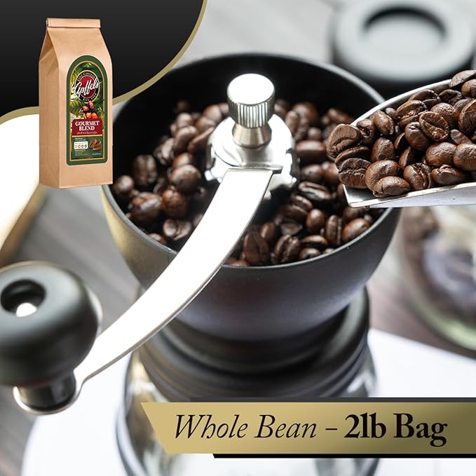 Apffels Original Gourmet Blend – Whole Bean Medium Roast 100% Arabica Coffee (2lb Bag)