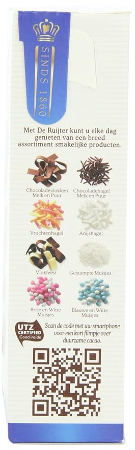 Deruyter Chocoadehagel Melk(Milk Chocolate Sprinkles) 14-Ounce Boxes (Pack of 3)
