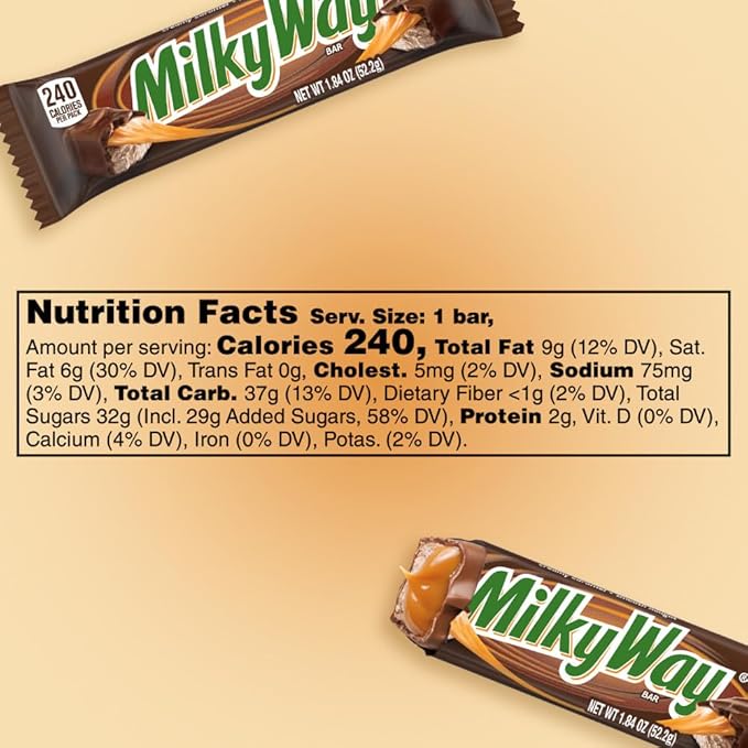 MilkyWay Candy Milk Chocolate Bars Bulk Pack Full Size 1.84 oz Pack of 36)