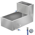 Maple Syrup Evaporator Pan 30 x 16 x 18.7 Inch Maple Syrup Pan 19.5 Gal 304 Stainless Steel Maple Syrup Evaporator Boiling Maple Syrup with Valve and Thermometer