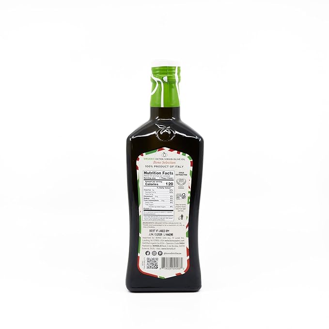 Bono 100% Italian Organic Extra Virgin Olive Oil 16.9 fl oz