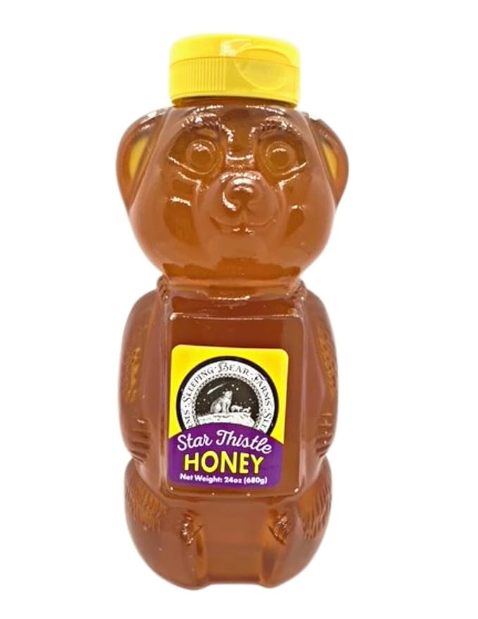 Star Thistle Honey Bear 24 oz. Unpasteurized Unblended No Additives Pure Michigan Honey