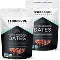 Terrasoul Superfoods Organic Pitted Medjool Dates 3 Lbs (Pack of 2) - Pits Removed | Soft Chewy Texture | Sweet Caramel Taste