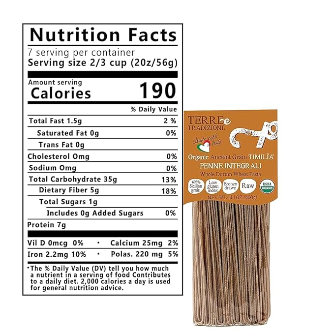 Terre e Tradizioni 3 PACKS ORGANIC ITALIAN WHOLE DURUM WHEAT SPAGHETTI PASTA – Sicilian Ancient Grain Timilia Vegan Pasta. LOW-GLUTEN INDEX Farm Fresh Pasta imported from Sicily Italy