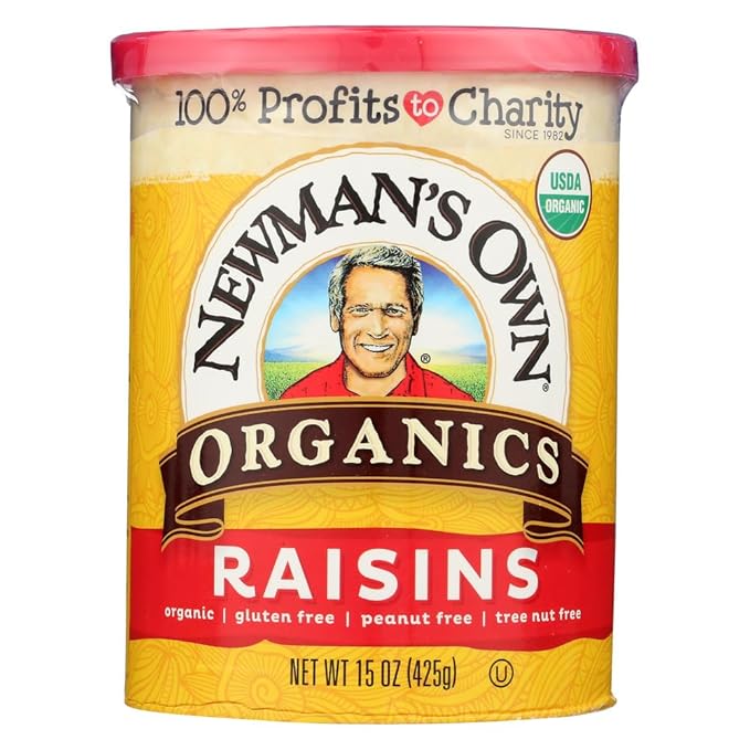 NEWMANS OWN ORGANIC RAISINS ORG CAN 15 OZ PK- 12