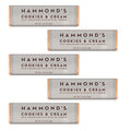 Hammond's Candies Gourmet Chocolate Candy Bars Cookies and Cream 2.25 oz Pack of 5 Handcrafted in the USA