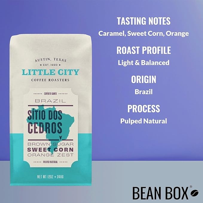 Brazil Sítio Dos Cedros - Roasted by Little City Coffee Roasters - Whole Bean Coffee - 5 Pound Bag
