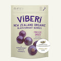ViBERi Freeze-Dried Organic Blackcurrants 120 g | 100% NZ-Grown Superfruit Berries Natural Vitamin C &amp Anthocyanins Vegan • Non-GMO • No Added Sugar