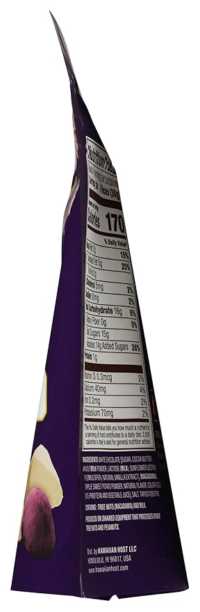 Hawaiian Host Ube White Chocolate Covered Macadamias 4 OZ