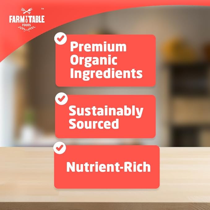 Farm to Table Foods Organic Ancient Grain Whole Grain &amp Oatmeal - High Fiber &amp Protein All Natural - 10 lb. Bag