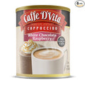 Caffe D'Vita White Chocolate Raspberry Cappuccino Mix - Instant Cappuccino Mix Gluten Free No Cholesterol No Hydrogenated Oils No Trans Fat 99% Caffeine Free White Chocolate Powder - 16 Oz Can