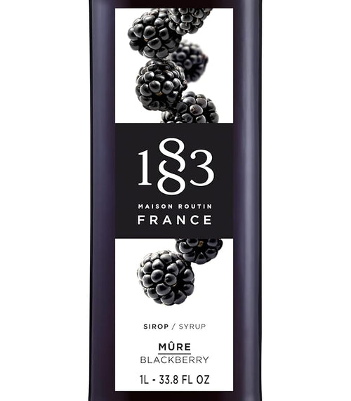 1883 Blackberry Syrup for Drinks Made in France 1 Liter Glass Bottle