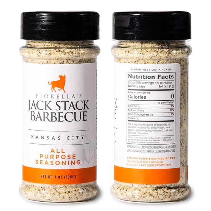 Jack Stack Barbecue Dry Rub Seasoning Variety Pack - All Purpose Steak Poultry &amp Meat Seasonings - Kansas City Spice 3 Pack - for Chicken Steak Ribs Vegetables Seafood and More (7oz Each)