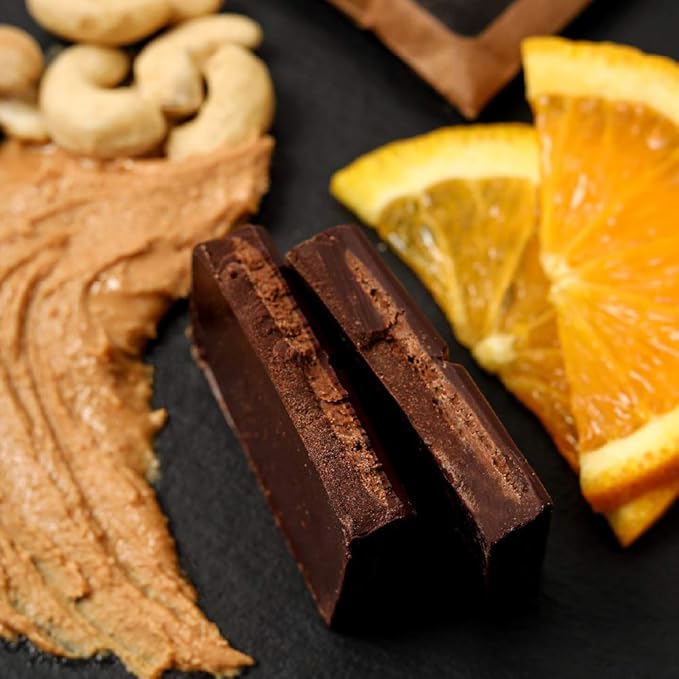 Hu Chocolate Bars | 8 Pack Orange Dream Vanilla Cashew Butter Chocolate | Natural Organic Vegan Gluten Free Paleo Non GMO Fair Trade Dark Chocolate | 2.1oz Each