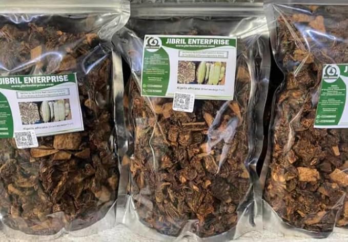 Dried Kigelia Africana fruit chips dried Sausages fruits chips 100% natural and organic including phyto sanitary certificate. (300g)
