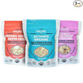 Farm to Table Foods Organic Oatmeal Variety Pack – High-Protein Plant-Based Unsweetened Non-GMO – 3-Pack (Apple Raisin Whole Grain Ultimate Organic)
