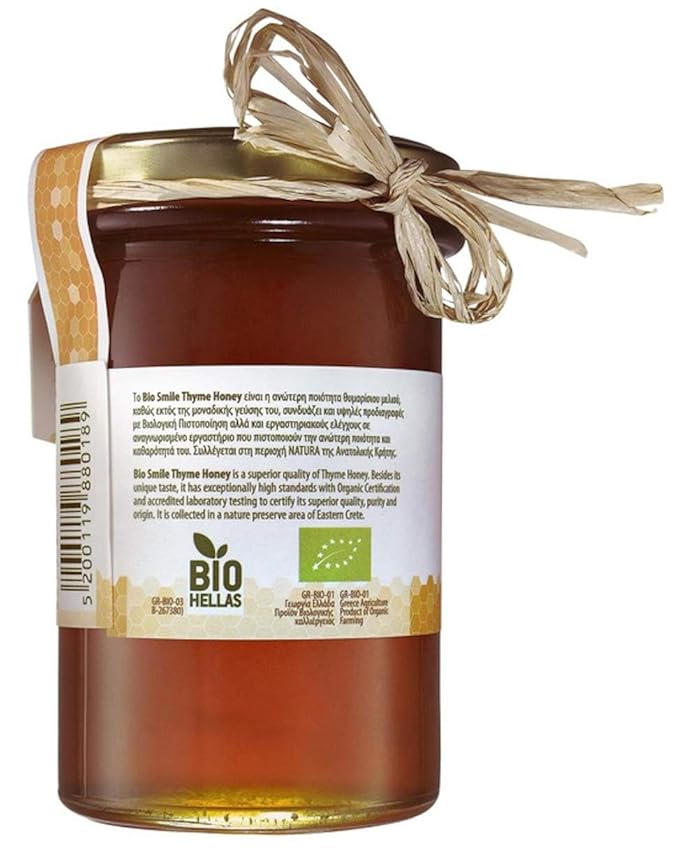 Premiun Greek Organic Thyme Honey from Creta Island 410gr