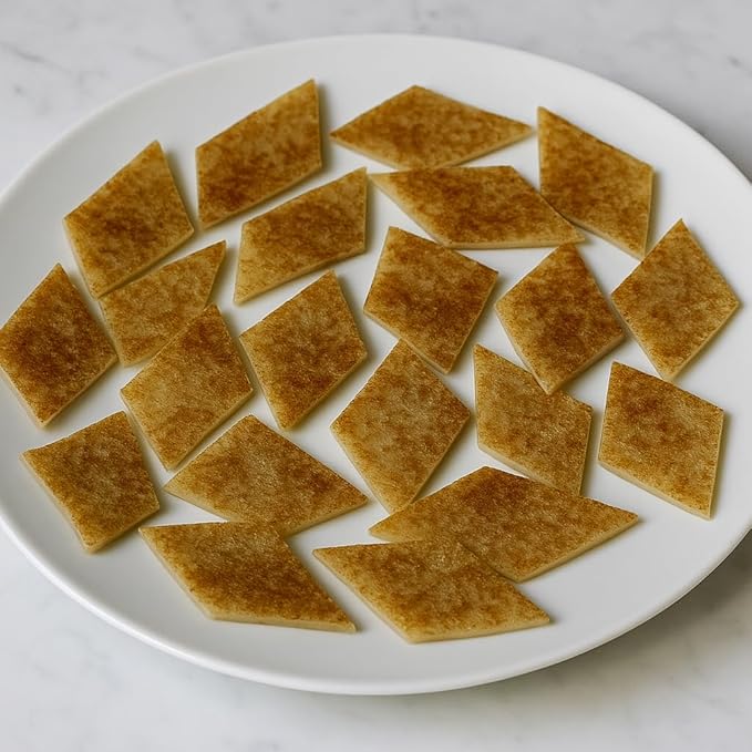 Testaroli Italian Artisanal Pasta - Ancient Italian Pasta Imported from Tuscany - Soft Rustic Texture Pancake Pasta - Ready to Cut &amp Boil - 17.6oz (500g) - Pack of 2