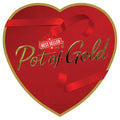 Pot of Gold Valentine's Day Chocolate Assortment Premium Milk &amp Dark Chocolate Box Red Ribbon Heart Gift Box 14.4 oz