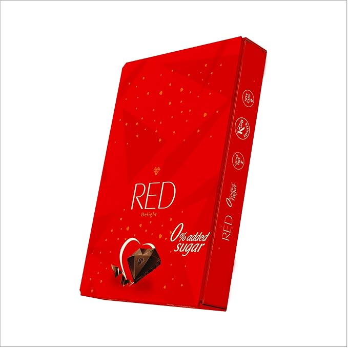 RED Delight®™ Dark Chocolate 12 Count Box of Grab N Go Travel Size Bars (0.92 Ounces Each) (7 Boxes - Total of 84 Bars)
