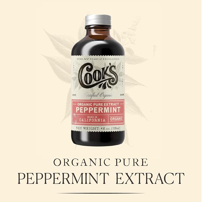 Cook's Organic Peppermint Extract Premium Peppermint Oil Crafted in the USA 128 Ounces (1 Gallon)