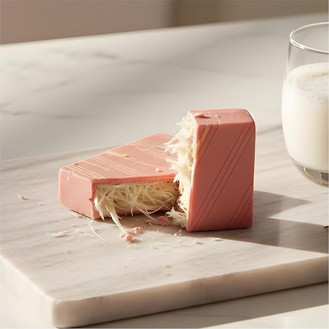 BEEMAX Angel Hair Dubai Chocolate Bar Raspberry White with Pistachio Cream &amp Cotton Candy Unique Middle Eastern Luxury Gourmet Ideal for Gift or Special Occasions 6 oz 2-Pack