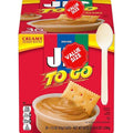 Jiff To-Go Creamy Peanut Butter Individual Cups with Spoons 36 Count Travel Size Snack Pack