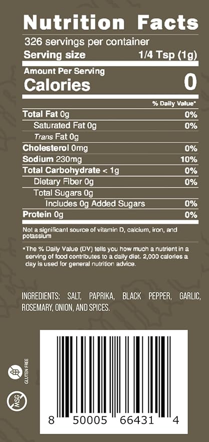 Kendrick BBQ - All Meat Rub with Rosemary 11.5 oz Pack of 1 - No MSG - Gluten FREE